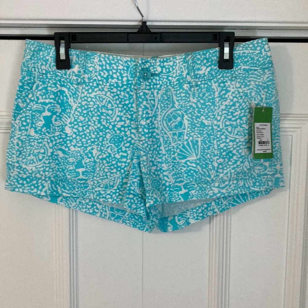 NWT Women's Turquoise Patterned Shorts
